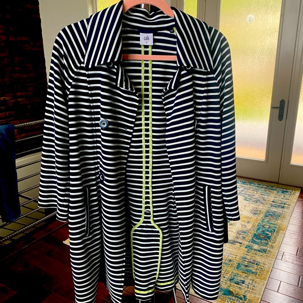 Navy/white EUC CAbi jacket